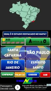 Quiz - Estados do Brasil Screen Shot 3