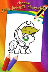 Coloring Guide For Pony Screen Shot 1
