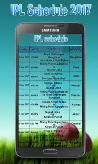 Schedule of Indian T20 2017 Screen Shot 1