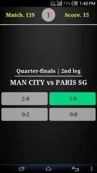 Champions League 2016 Quiz Screen Shot 1