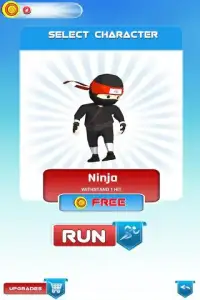 Ninja menjalankan game 3d Screen Shot 0