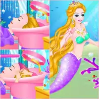 Mermaid Princess Hair Salon Screen Shot 1