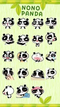 Kika Pro Nono Panda Sticker Screen Shot 1