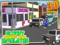 Blocky Police Car Simulator 3D Screen Shot 9