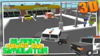 Blocky Police Car Simulator 3D Screen Shot 1