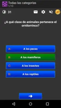 Trivial Quiz Español Preguntas Screen Shot 2
