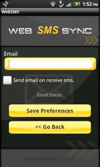 Web SMS from PC, iPad, Tablet Screen Shot 0