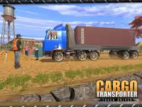 कार्गो ट्रांसपोर्टर ट्रक ड्राइ Screen Shot 15