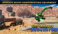 Flying Heavy Excavator Sim Screen Shot 2