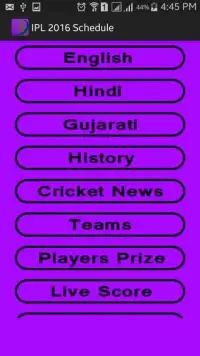IPL 2016 Schedule Screen Shot 5