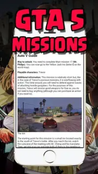Missions for GTA 5 Codes Screen Shot 0