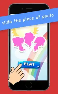 Rainbow Pony Puff Slide Puzzle Screen Shot 2