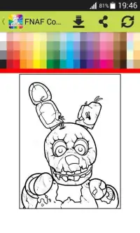 Coloring Pages Five Nights Screen Shot 3