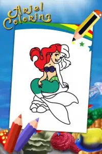 Coloring Guide For Mermaid Screen Shot 2