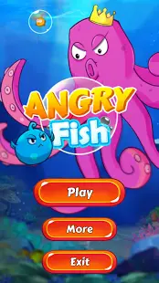 Angry Fish Puzzle Screen Shot 1