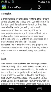 New Sonic Dash Guide Screen Shot 1