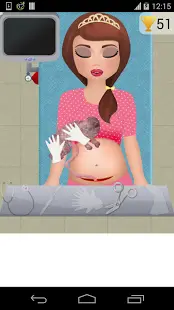 cesarean surgery games Screen Shot 0