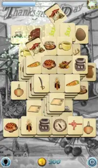 Mahjong: Happy Thanksgiving Screen Shot 0