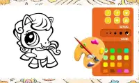 Coloring Page Pony Sisters Pet Screen Shot 0
