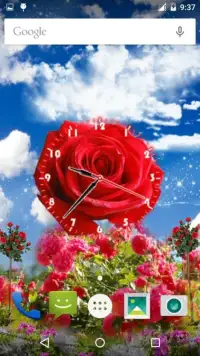 Rose Flower Clock Screen Shot 3