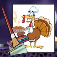 Thanksgiving Coloring Kid Game