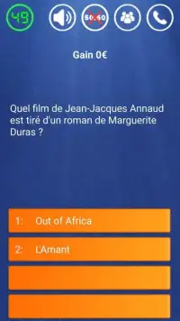 Jeu Millionnaire quiz français Screen Shot 5