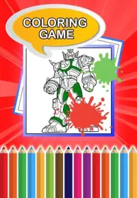 Coloring Book Megazord Robot Screen Shot 2