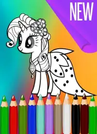 How To Color Little Pony game Screen Shot 4