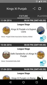 Live IPL 2016 Update, Schedule Screen Shot 2