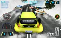 सर्दियों बर्फ कार रैली रेसिंग Screen Shot 13