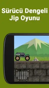 Sürücü Dengeli Jip Oyunu Screen Shot 1