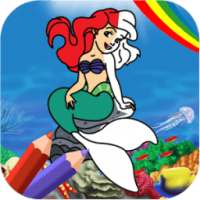 Coloring Guide For Mermaid