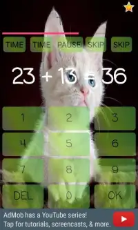 Cat Edition Math Training Game Screen Shot 1