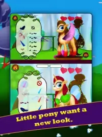 Little Pony Girls Horse Care Screen Shot 6