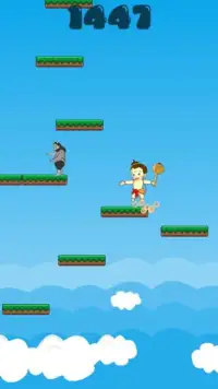 Happy Hanuman Jump-Indian game Screen Shot 2