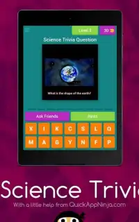 Science Trivia - Level Up Screen Shot 1