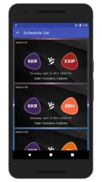 Schedule & Info of KKR Team Screen Shot 0