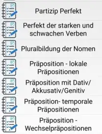 Deutsch Übungen Grammatik Screen Shot 2