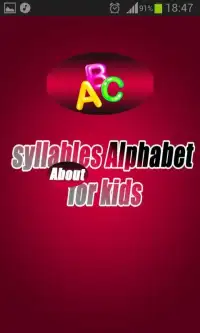 syllables Alphabet for kids Screen Shot 4