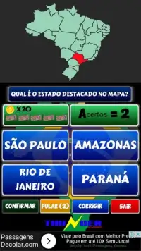 Quiz - Estados do Brasil Screen Shot 0