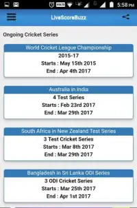 LiveScoreBuzz - cricket update Screen Shot 4