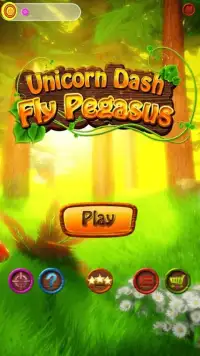 Unicorn Dash Fly Pegasus 3D HD Screen Shot 1