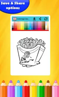 Coloring Pages for Shopkins Screen Shot 2
