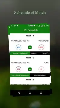 Live Scores for IPL 2017 Screen Shot 2