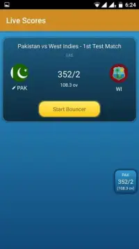 Bouncer - Live Cricket Scores Screen Shot 3