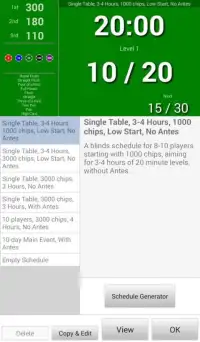BlindsAreUp! Poker Timer free Screen Shot 5