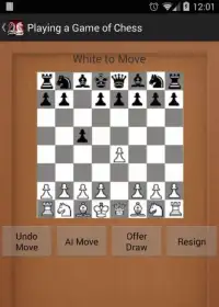 Chess Game AI Screen Shot 1