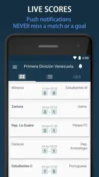 Livescore for Venezuela League Screen Shot 2