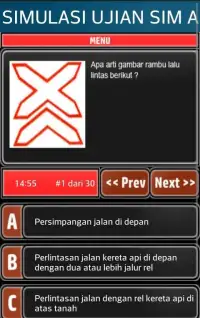 Soal Ujian SIM C dan SIM A Screen Shot 2