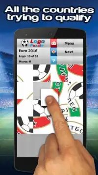 Euro 2016 game: Logo Puzzle Screen Shot 2